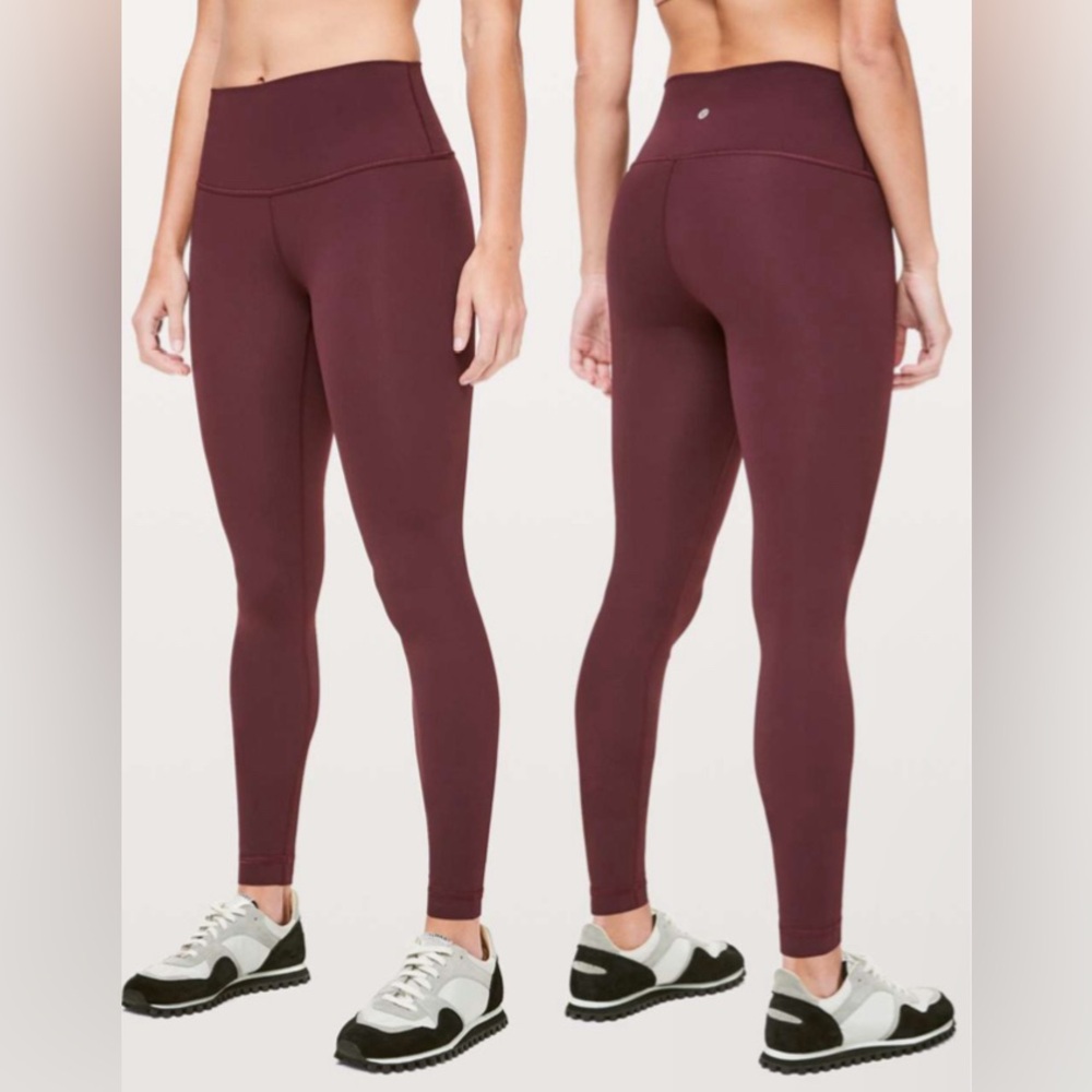 Lululemon Wunder Under High Rise Brushed Tight/Legging - dark adobe, size 4